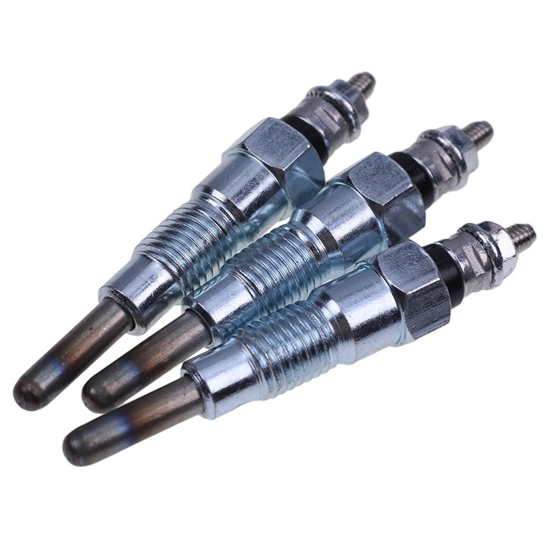 3 Pcs Glow Plug 6101-8321-00 for Hinomoto Tractor E1804 E2002 E2004 E2302 E2304