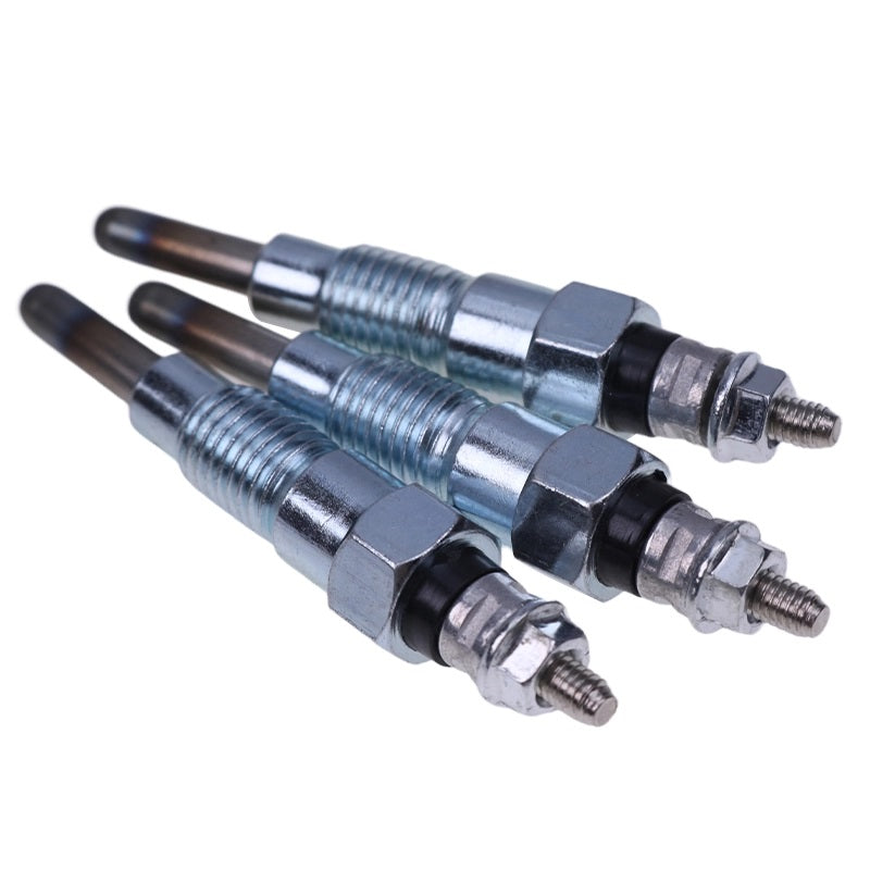 3 Pcs Glow Plug 6101-8321-00 for Hinomoto Tractor E1804 E2002 E2004 E2302 E2304