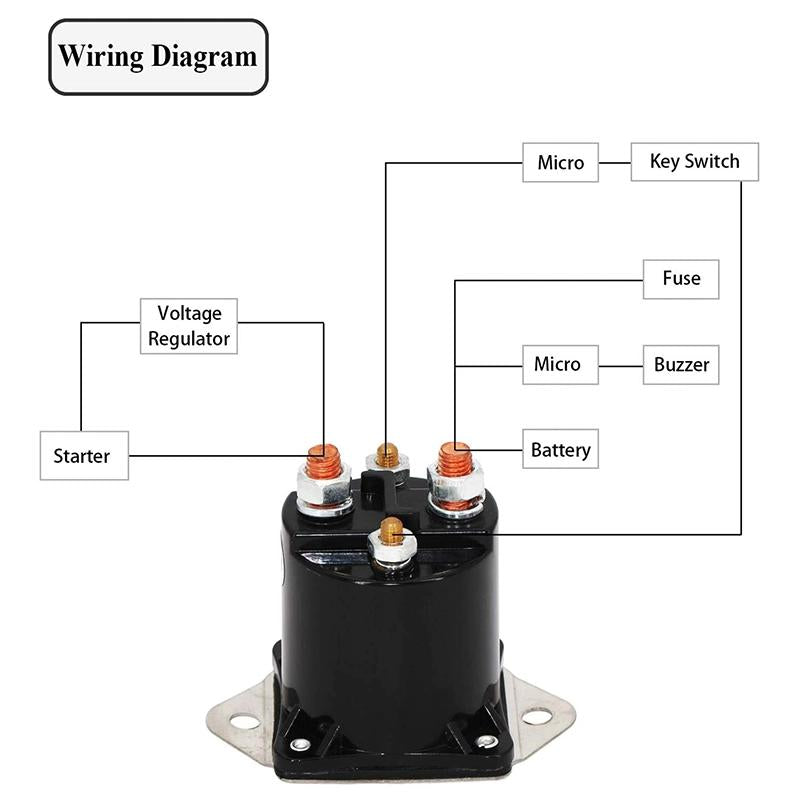 36 Volt Golf Cart Solenoid Relay 1976-1998 for Mercury Mariner 6-200HP Outboard Motor