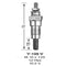 3 Pcs Glow Plug M87919 for John Deere Tractor 332 430 455 655 755 855 F925 F935 X495