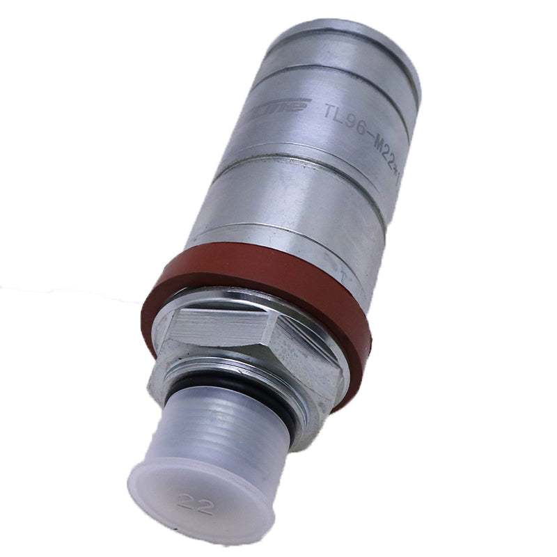 FP 3CFPV Push Pull Valve Breakaway Hydraulic Female Quick Coupler with Cap for John Deere 5720 5820 6010 6020 6110 6200 7130 7530