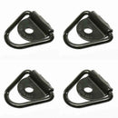 4 Pcs Anchors 2" Diameter Cargo Tie-Down V-Ring for Trailers Trucks Car