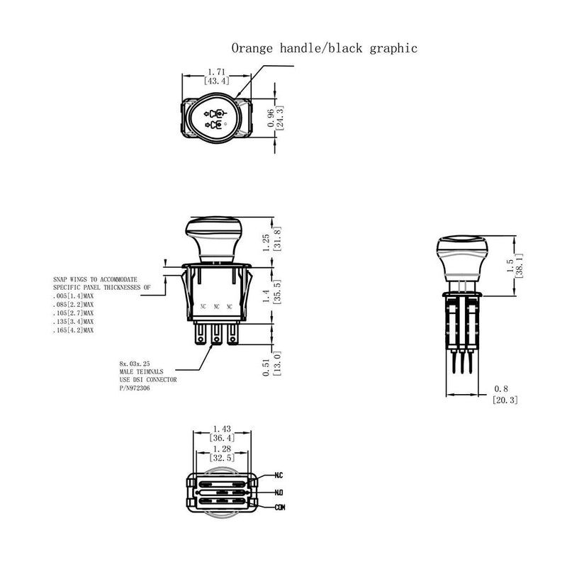 Blade Clutch PTO Switch 430-180 12762 6201-308 for Cub Cadete MTD Rotary Delta Stens GT2186 GT2521 GT2523 GT2544 GT2550 GT2554 LT2138 LT2180 Z42 Z48 Z48L Z54 Z54L