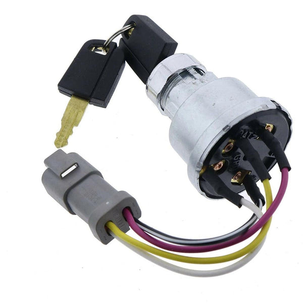 Ignition Switch with 2 Keys 467-8535 for Caterpillar CAT Engine 3406E 3412E Loader 906H 906H2 906K 906M 907H 907H2 907K 415 416 416F2