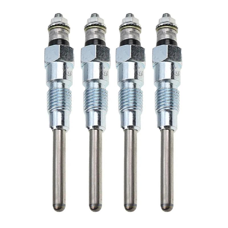 4 Pcs Glow Plug 16415-65512 for Kubota Engine V3300 V3600 V3800 Tractor M6800HD M8200 M8200HDC M9000HD