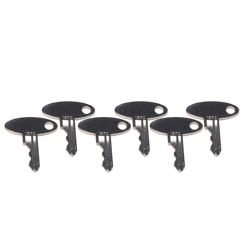 6 Pcs 1570 Keys for Ford New Holland 1210 1300 1320 1520 1530 1620 1630 1715 1720 1725 1920 1925 2120 3415
