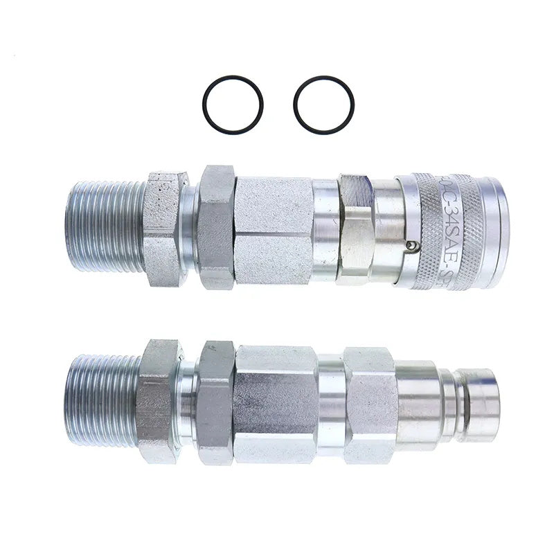 Hydraulic Quick-Connect Coupler AT312877 KV13884 for John Deere 332 326D 280 332D 325 333D 270 328 328D 260
