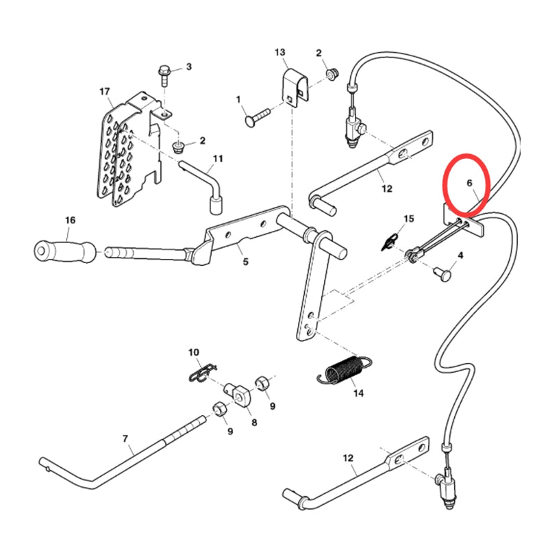 Lift Cable GY22289 for John Deere Mower Z235 Z255