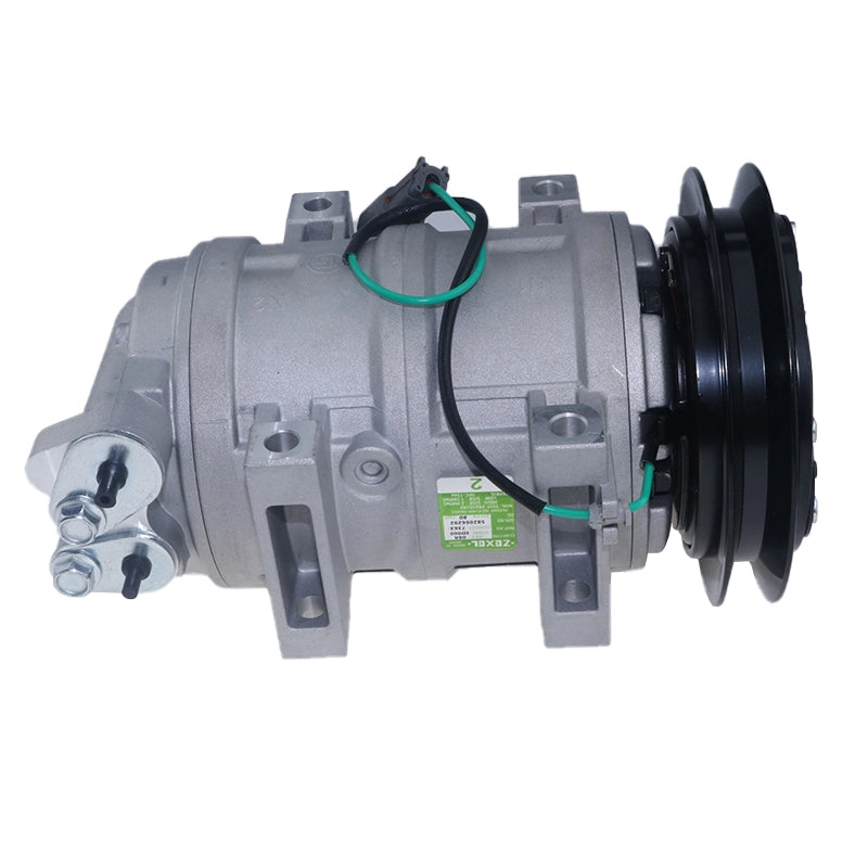 Valeo DKS-15D A/C Compressor 4621589 for Hitachi Excavator ZX110-3 ZX120-3 ZX130-3 ZX135US-3 ZX140W-3 ZX145W-3 ZX200-3 ZX225US-3 ZX240-3 ZX270-3 ZX330-3