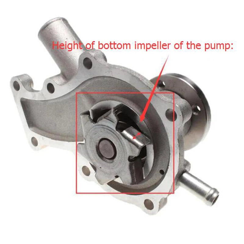 Water Pump 19883-73030 for Kubota Engine D662 D722 D902 Z482 Lawn Tractor G1700 G1800 G2000 G6200H