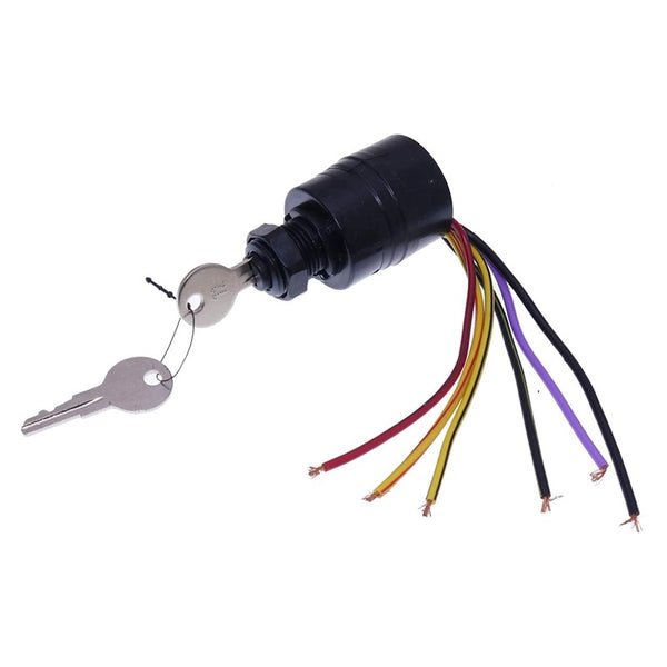 Boat Engine Ignition Switch 87-17009A2 for Mercury Outboard Motor Control Box 3 Position 6 Wire Sierra