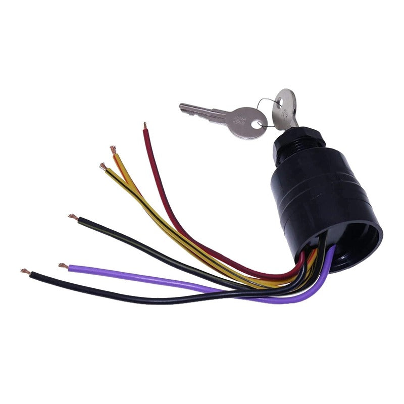Boat Engine Ignition Switch 87-17009A2 for Mercury Outboard Motor Control Box 3 Position 6 Wire Sierra