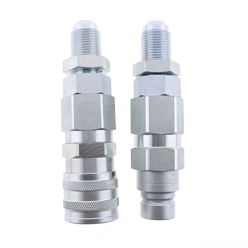 #10 JIC Thread 1/2" Flat Face Hydraulic Quick Connect Coupler for Bobcat 463 553 753 763