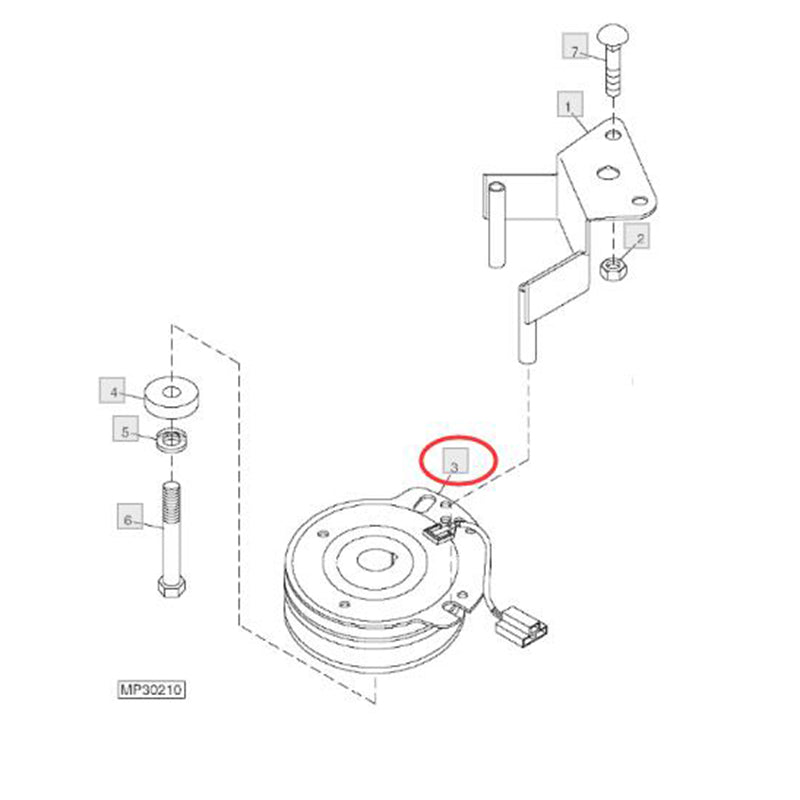 PTO Clutch TCA14535 5219-32 for Kawasaki Engine FH601V FH680V John Deere Front Mower 717 717A 717E 727 727A