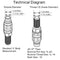 #10 JIC Thread 1/2" Flat Face Hydraulic Quick Connect Coupler for Bobcat 463 553 753 763