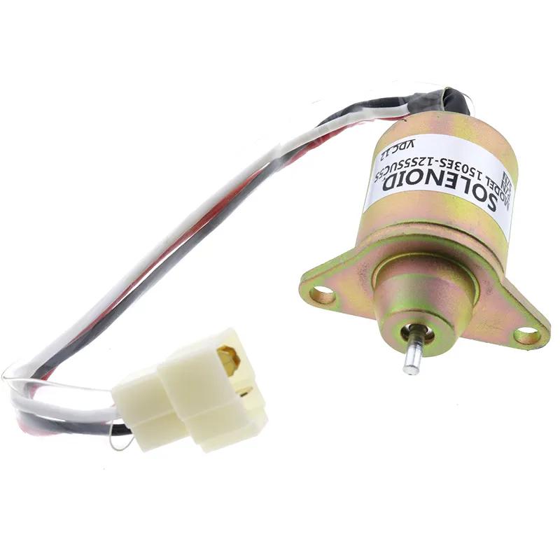 Fuel Shut Off Solenoid 425-35925 for Yanmar Engine Mustang 2012 2022 2026 2032 2041 2044 2054 Skid Steer Loader