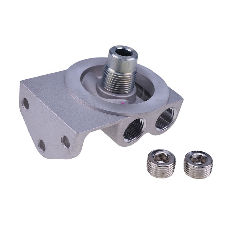 Fuel Filter Remote Mounting Base for Caterpillar CAT 1R-0750 1R-0749 1R-1712 NAPA 4770 WIX 24770