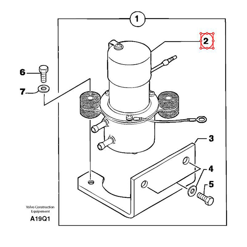 Fuel Pump PJ5150005 for Volvo Excavator EC14 EC15 EC20 EC45