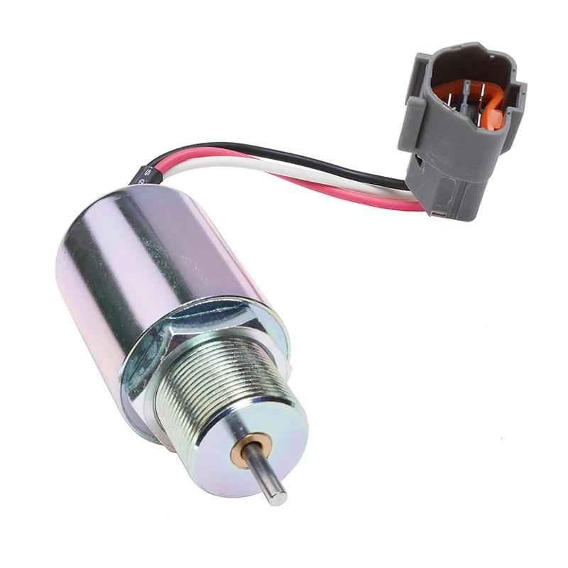 Fuel Shut Off Solenoid for Volvo Excavator EC15B EC25B EC13B EC35 EC30