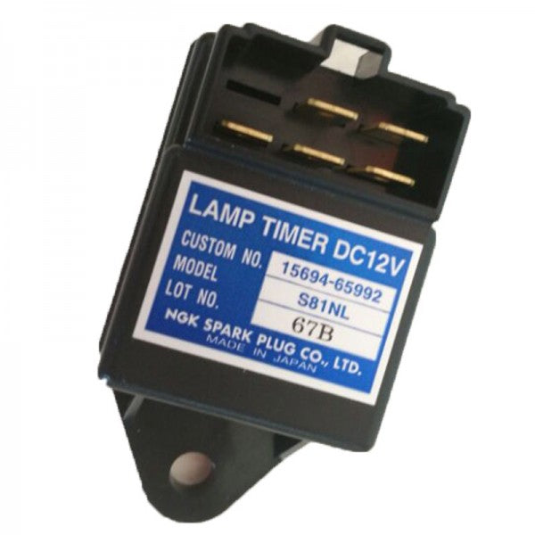 Glow Plug Lamp Timer 12V 15694-65992 SN1NL 4 Wiring Terminals for Kubota V2203 Engine