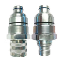 Male & Female Flat Face Coupler Kit 47396760 47396761 for CASE Compact Track & Skid Steer Loaders