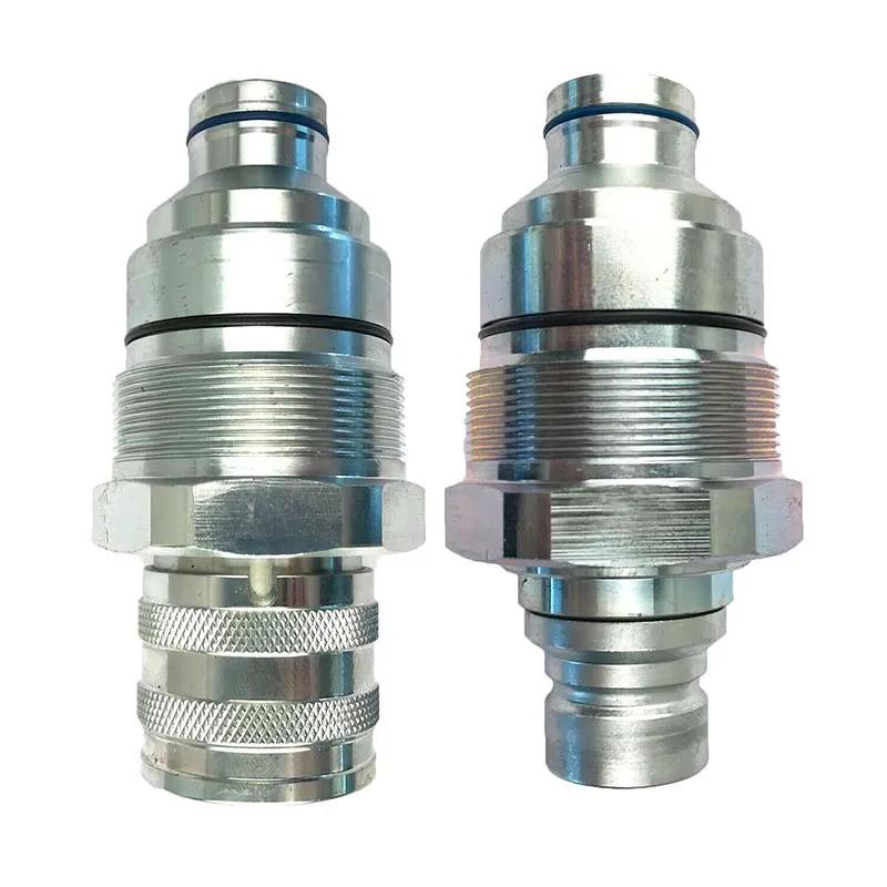 Male & Female Flat Face Coupler Kit 47396760 47396761 for CASE Compact Track & Skid Steer Loaders