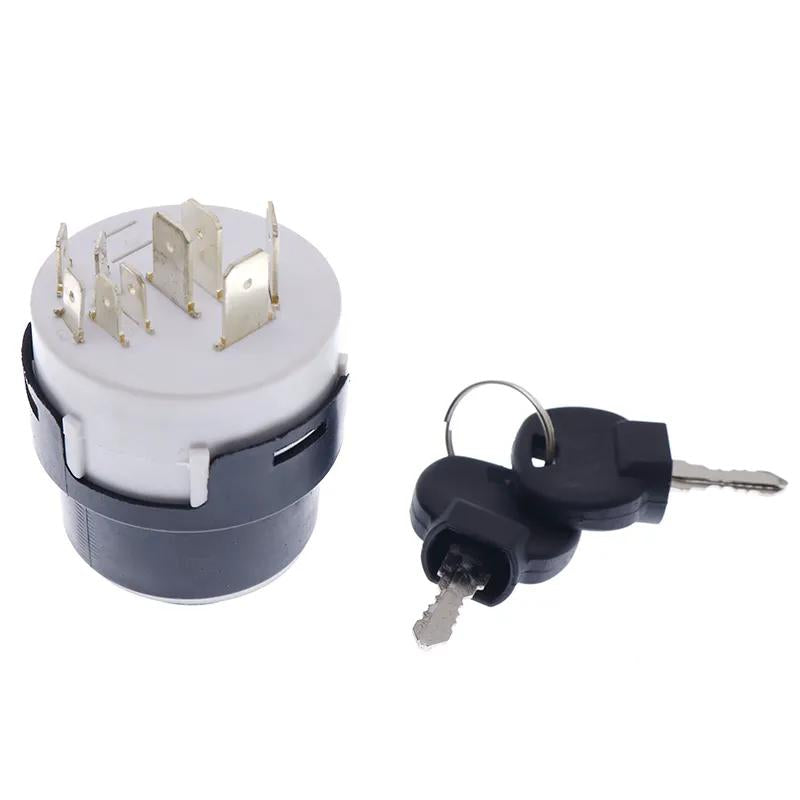 Ignition Switch With 2 Keys 85804674 for New Holland 555E 575E 655E 675E B110 B110B B115 B115B B90B B95 B95B
