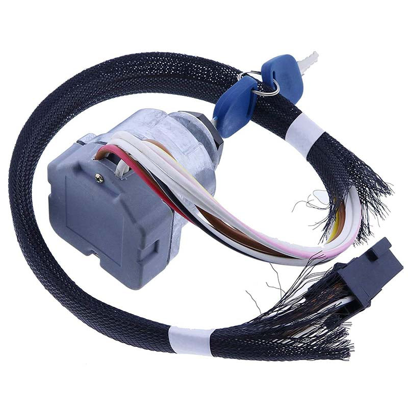 Ignition Switch with Key F0NN11N501AA for Ford New Holland TS100 TS110 TS115 TS90 TM125 TM135 TM150 TM165 Tractor