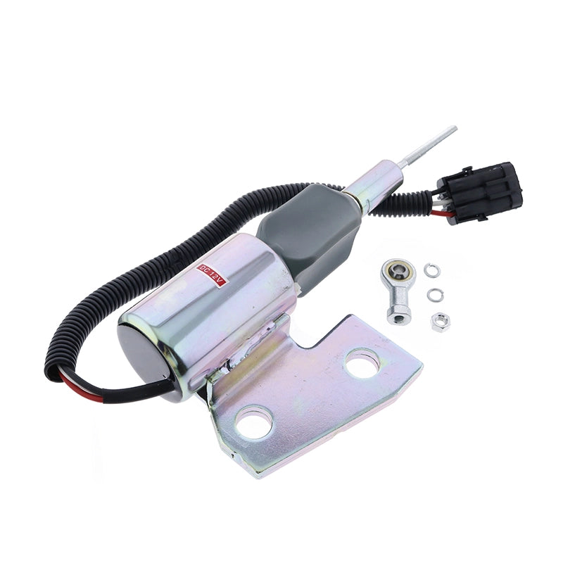 12V Fuel Shut Off Solenoid J991167 87420952 for CASE 580M 60XT 70XT 90XT 688G New Holland U80 LV80