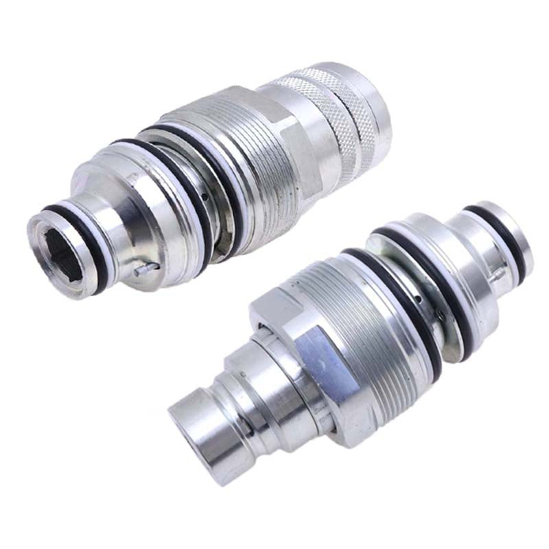 Male & Female Flat Face Coupler Kit V0511-77140 V0511-77150 Kubota Loader SVL75 SVL90C SVL90-2 SVL90 SVL75C SVL75-2
