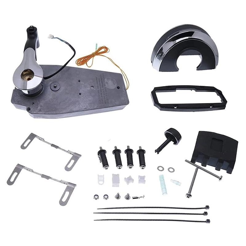 Outboard Remote Control Box 8M0059686 for Mercury Binnacle/Console Top Mount with 2 Feet Trim Harness