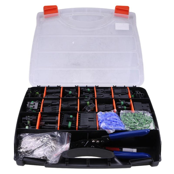 WP-1505 Pro Weather Pack Connector Kit With T-18 Crimp Tool