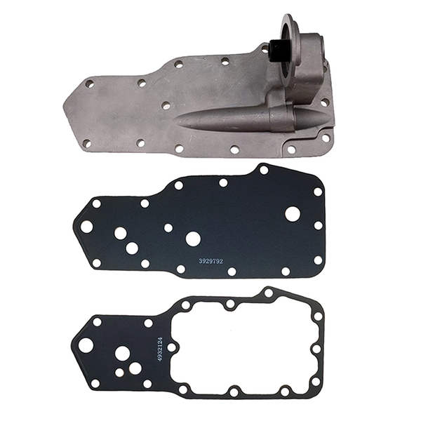 Oil Filter Support Head Cooler Cover 4934218 Cummins Engine B5.9L 6B 6BT 6BTA