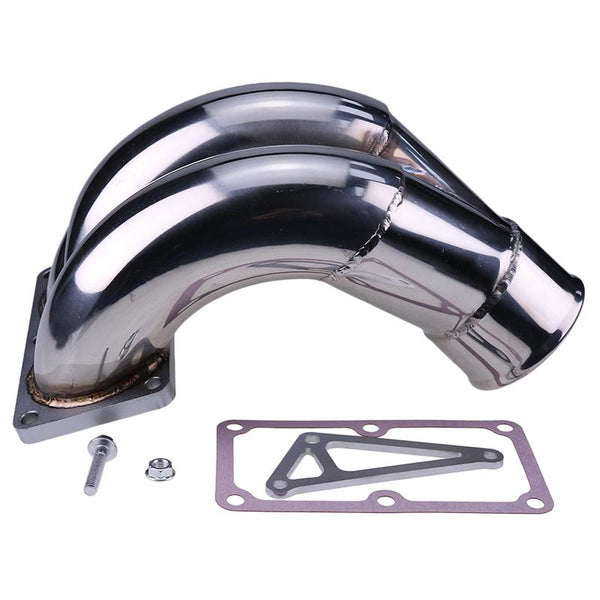 Stainless Steel 3.5" Raw Intake Elbow DGCM0718 for 07.5-18 Dodge Cummins Engine 6.7 6.7L