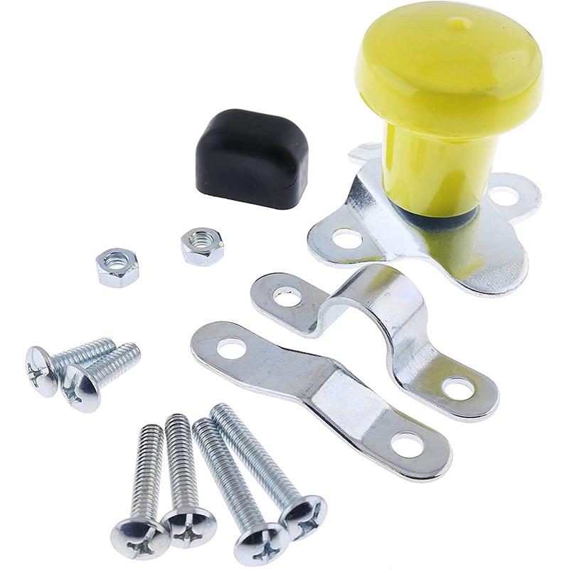 Yellow Steering Wheel Spinner Knob WSV123Y with Rubber Sleeve Universal Fitment for John Deere Ford Case Tractors Woods Spinner and Many More (Adjustable Size)
